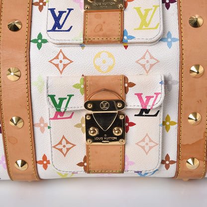 Louis Vuitton Monogram Multicolor Keepall 45 White 9 of 23