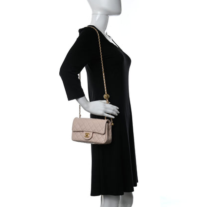 Chanel Lambskin Quilted Mini Rectangular Pearl Crush Flap Light Beige 2 of 11