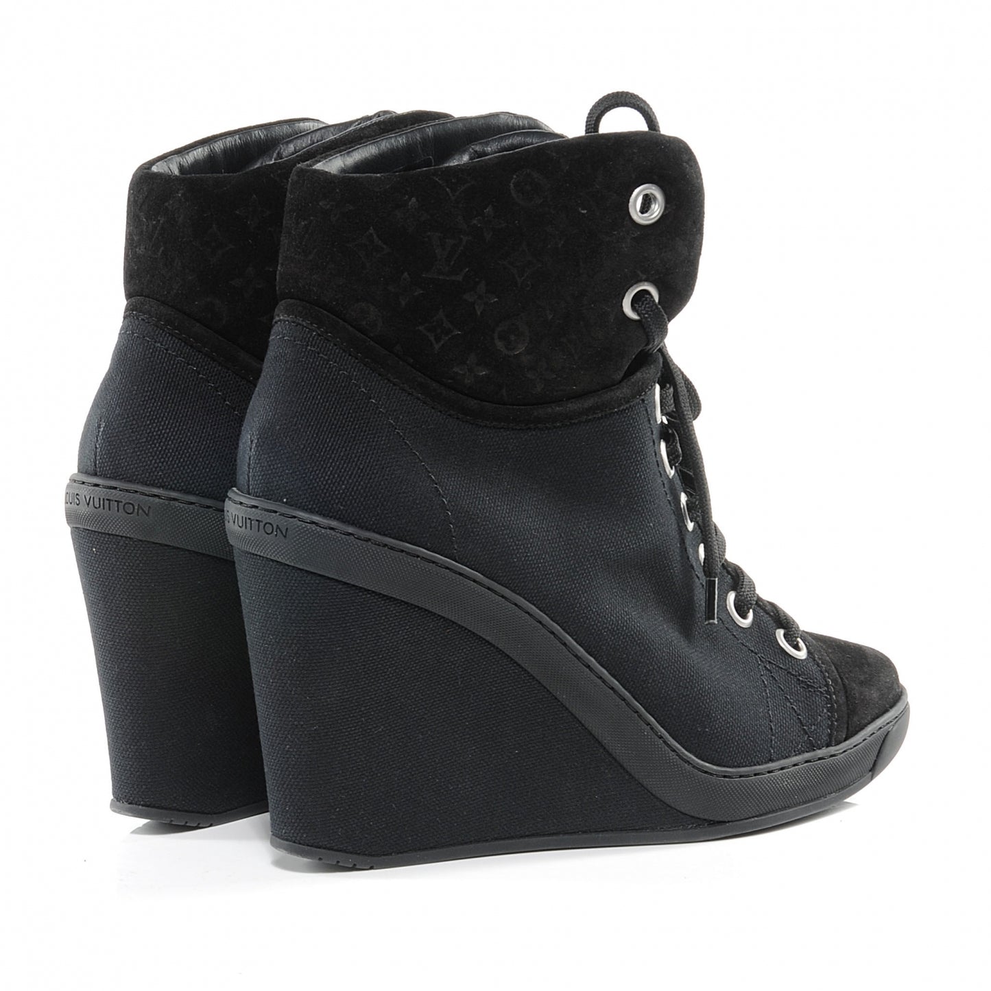 Suede Batignolles Wedges 37.5 Black