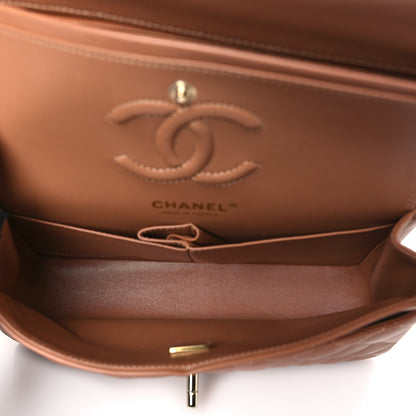 Chanel Lambskin Quilted Small Double Flap Brown 5 of 10