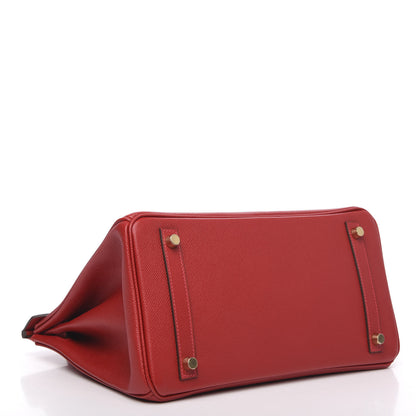 Hermes Epsom Birkin 30 Rouge Casaque 4 of 10