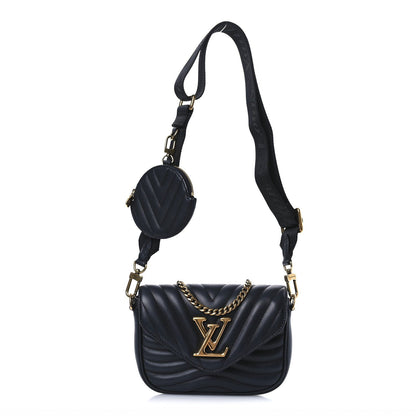 Louis Vuitton Calfskin New Wave Multi Pochette Black 1 of 7