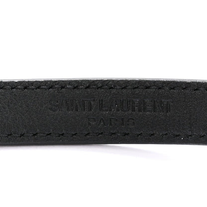 Saint Laurent Calfskin Opyum Double Wrap Bracelet Black 4 of 5