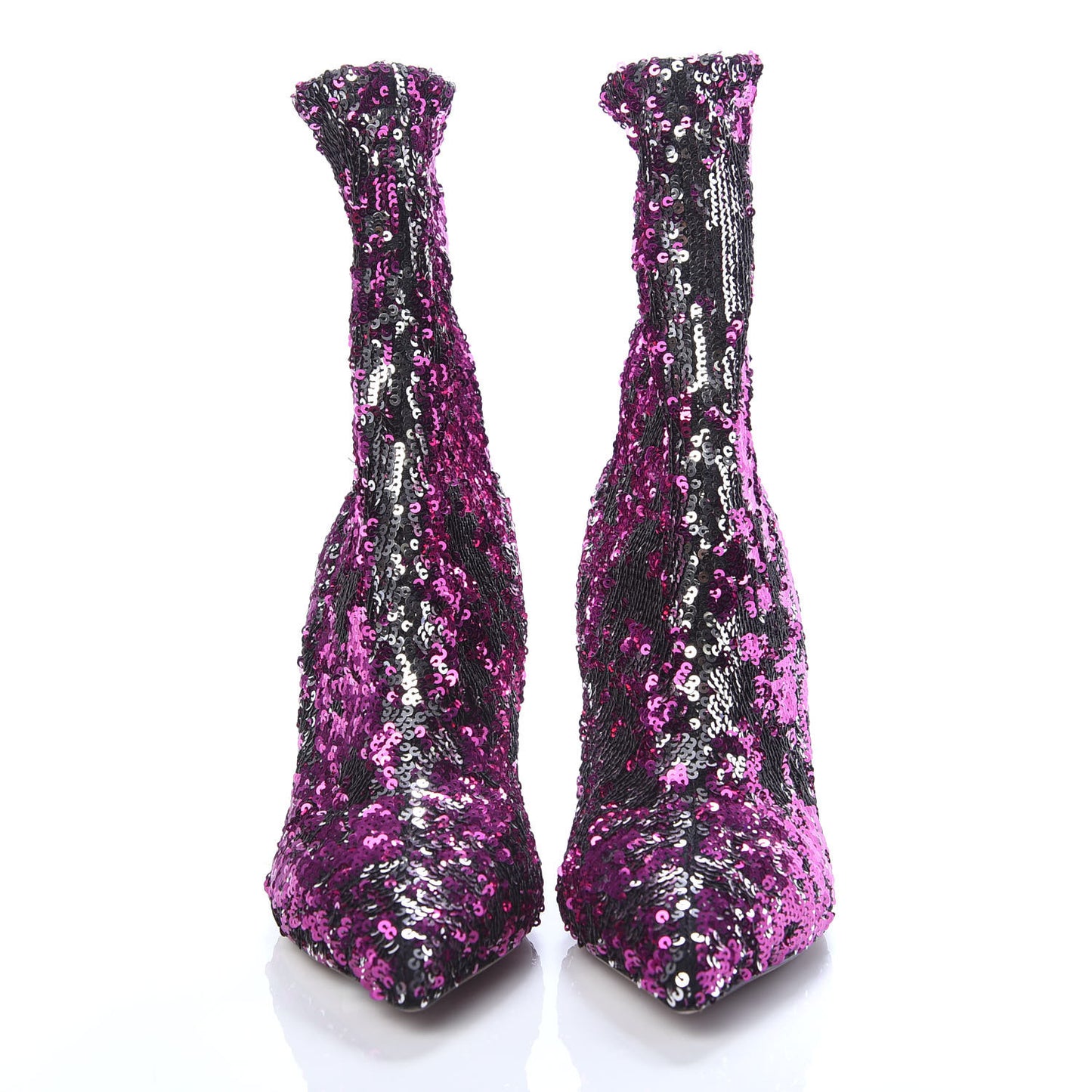 Sequin Ankle Boots 38 Pink Silver