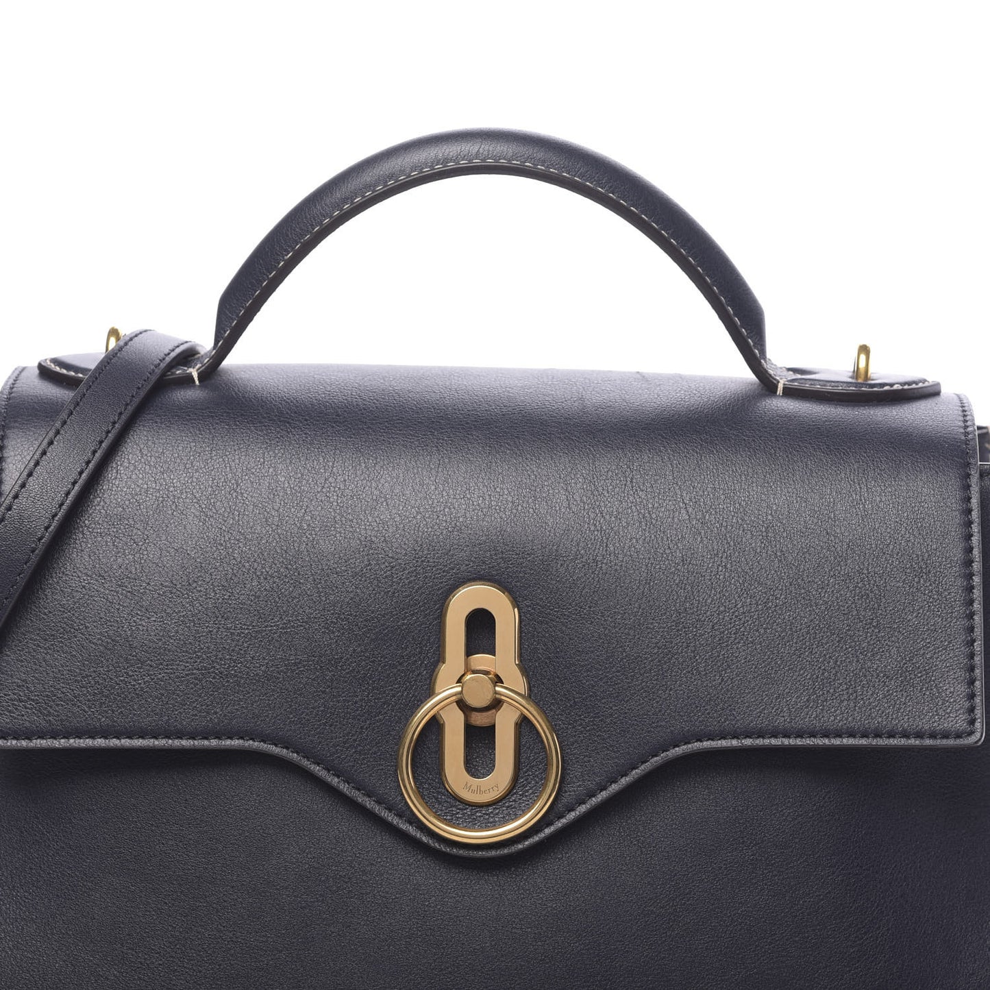 Silky Calfskin Small Seaton Midnight Blue