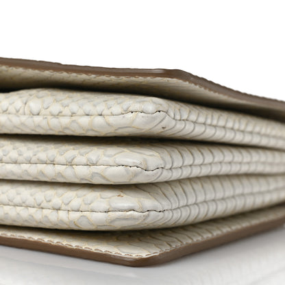 Stella McCartney Alter Snake Embossed Small Flo Shoulder Bag Ivory 8 of 10