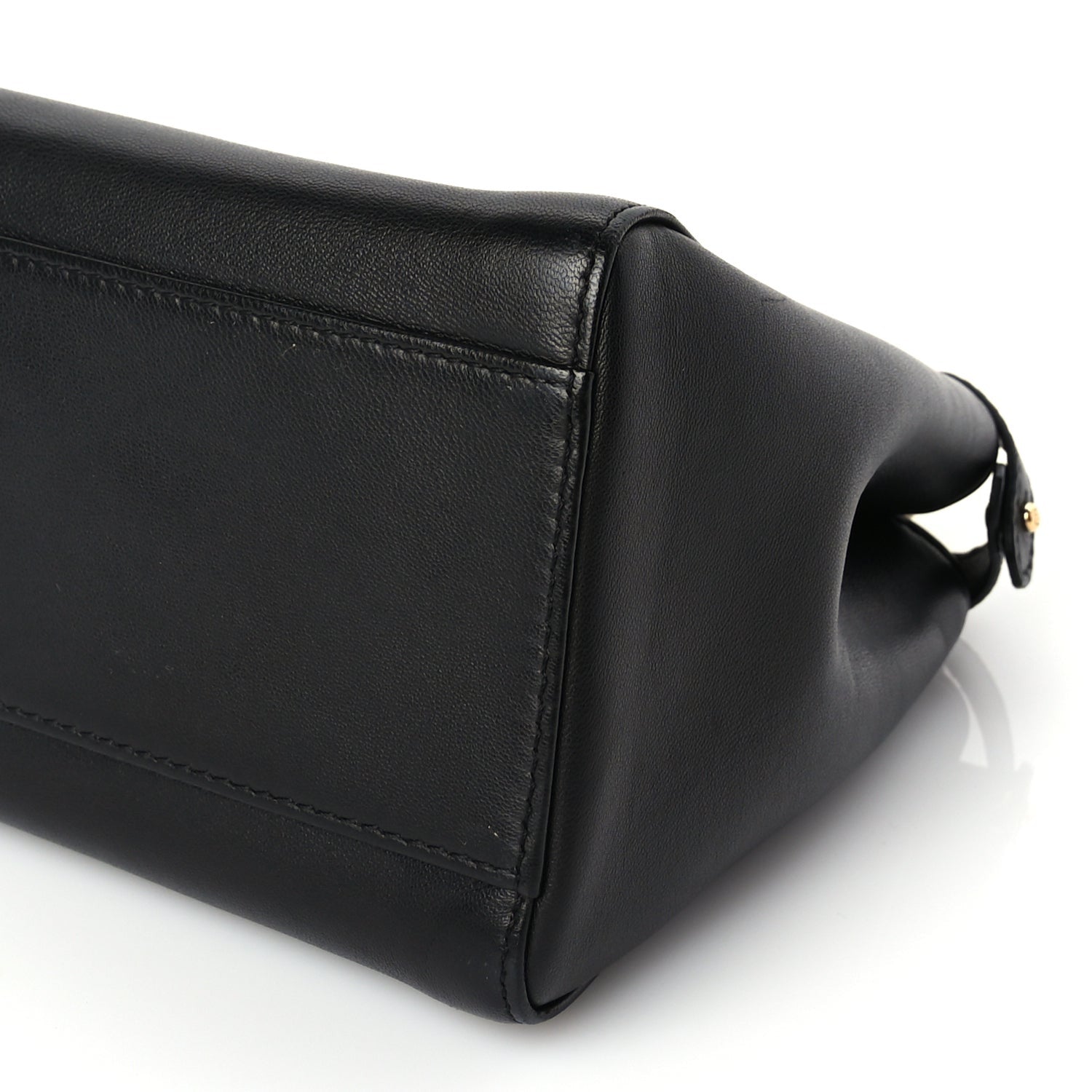 Fendi Nappa Mini Peekaboo Iconic Satchel Black 8 of 8