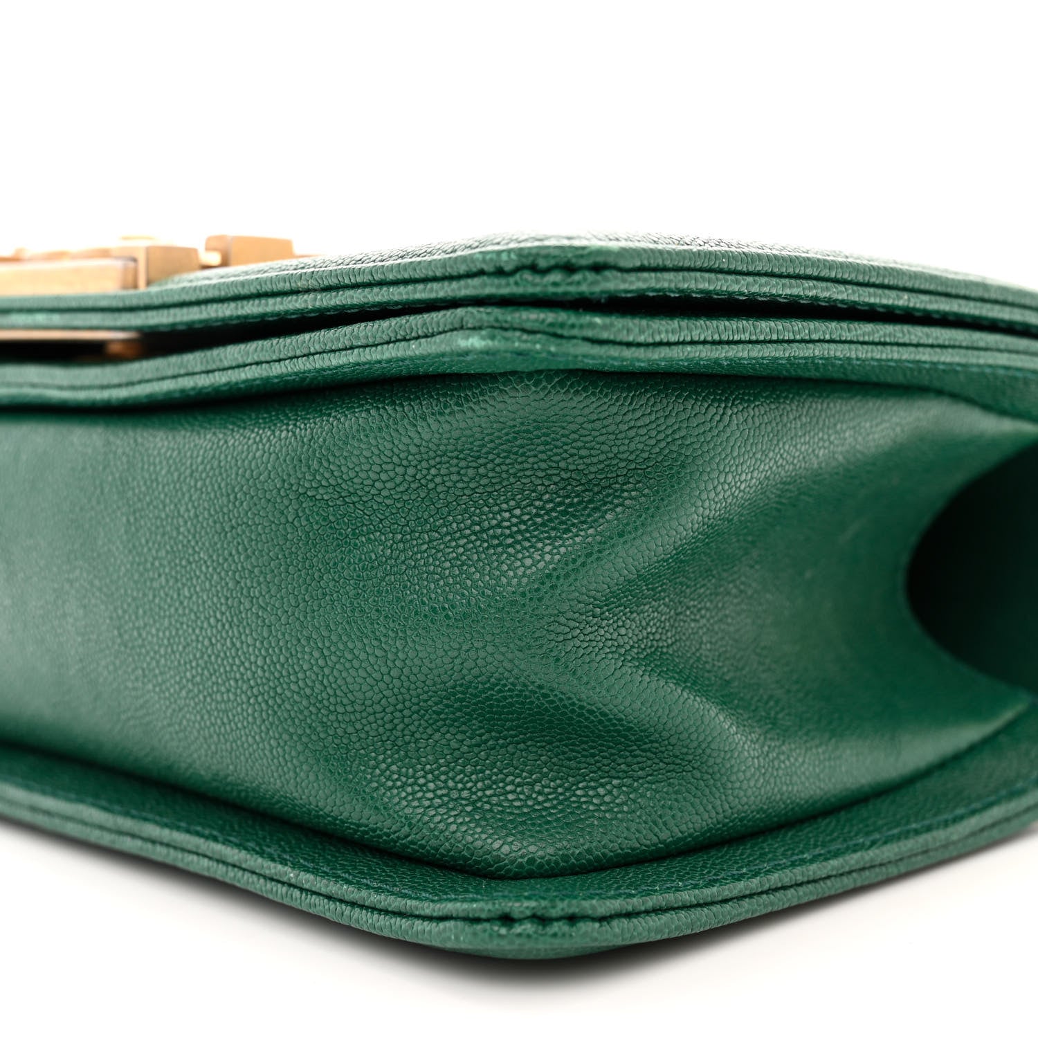 Chanel Caviar Quilted Small Boy Flap Green 10 of 11