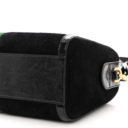 Gucci Suede Patent GG Web Medium Ophidia Boston Black 9 of 9