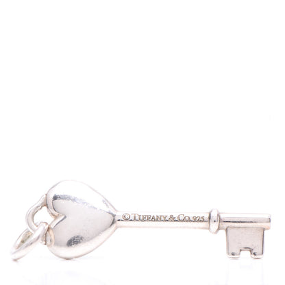 Tiffany Sterling Silver Enamel Key Pendant Blue 3 of 4