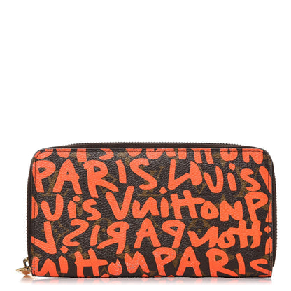 Louis Vuitton Monogram Graffiti Zippy Wallet Orange 1 of 15