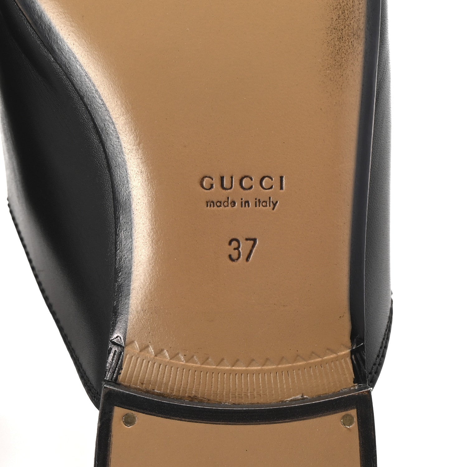 Gucci Calfskin Womens Princetown Slippers 37 Black 7 of 7