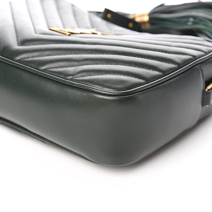 Saint Laurent Calfskin Matelasse Monogram Lou Camera Bag Green 9 of 11