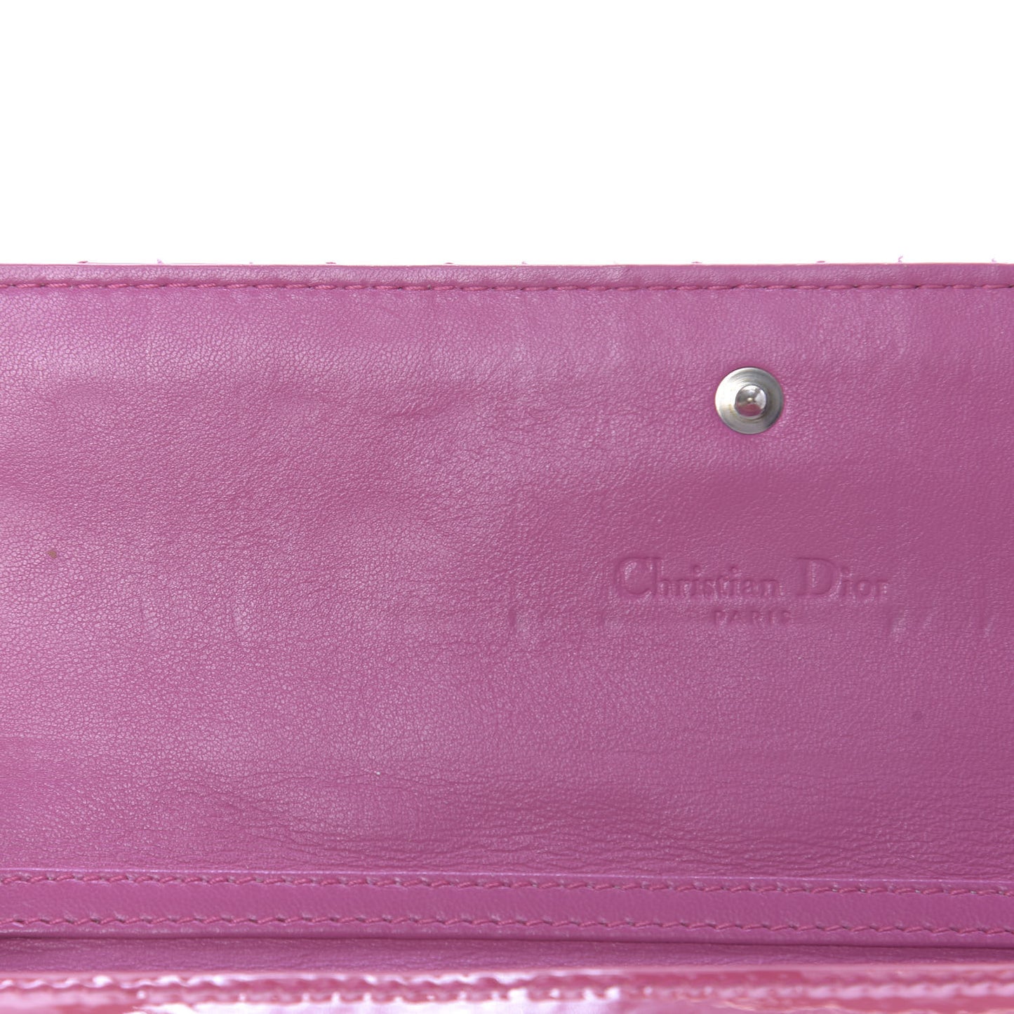 Patent Cannage Rendezvous Chain Wallet Pink