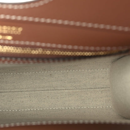 Burberry Canvas Smooth Calfskin Two Tone Mini Pocket Bag Natural Malt Brown 4 of 8