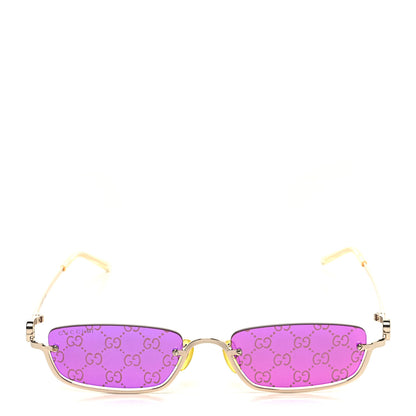 Gucci Metal Rectangular Frame Sunglasses GG1278S Purple 2 of 8