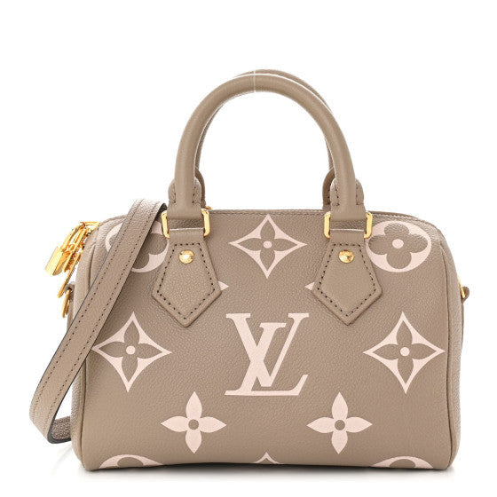 Louis Vuitton Empreinte Monogram Giant Speedy Bandouliere 20 Creme Beige 1 of 1
