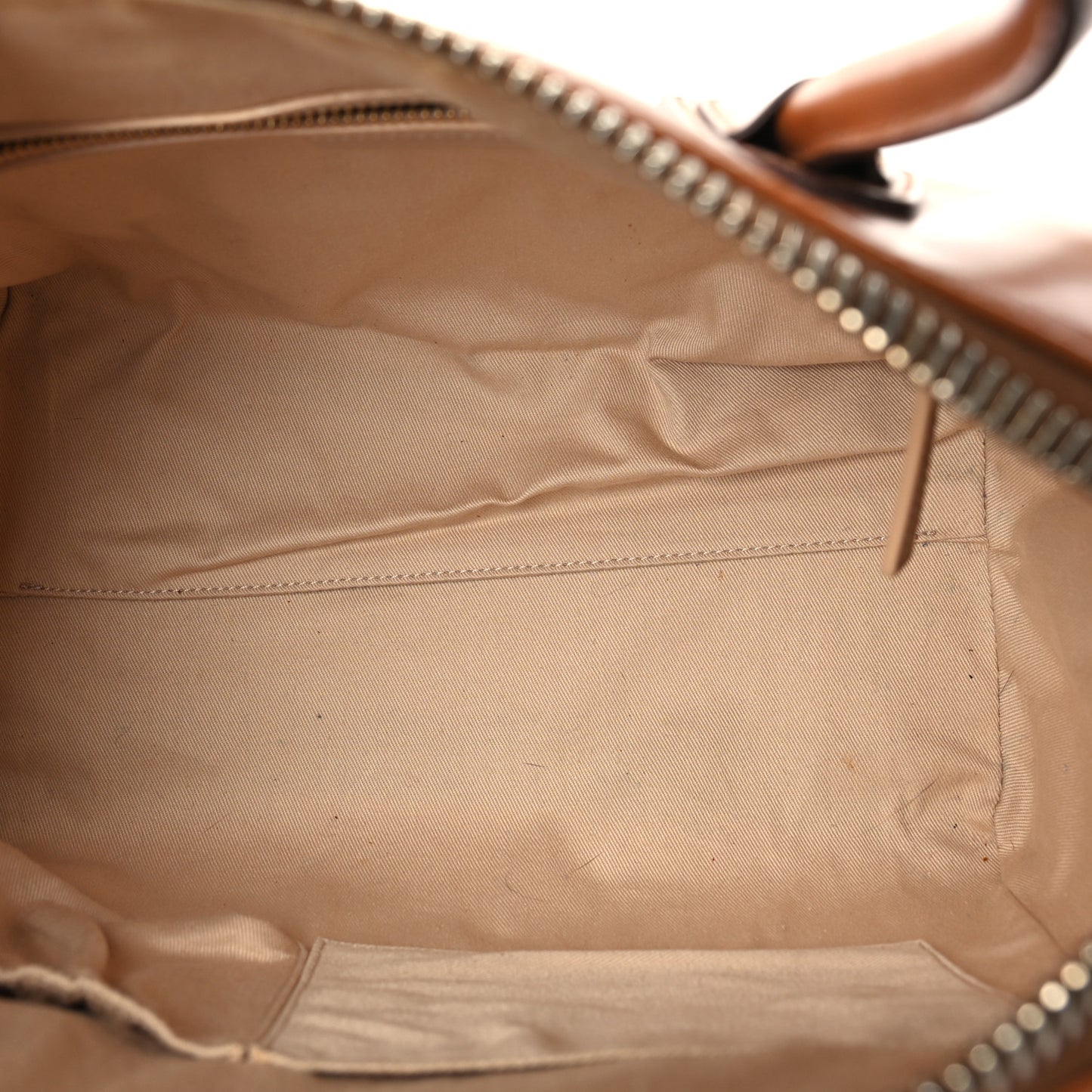 Shiny Lord Calfskin Small Antigona Camel