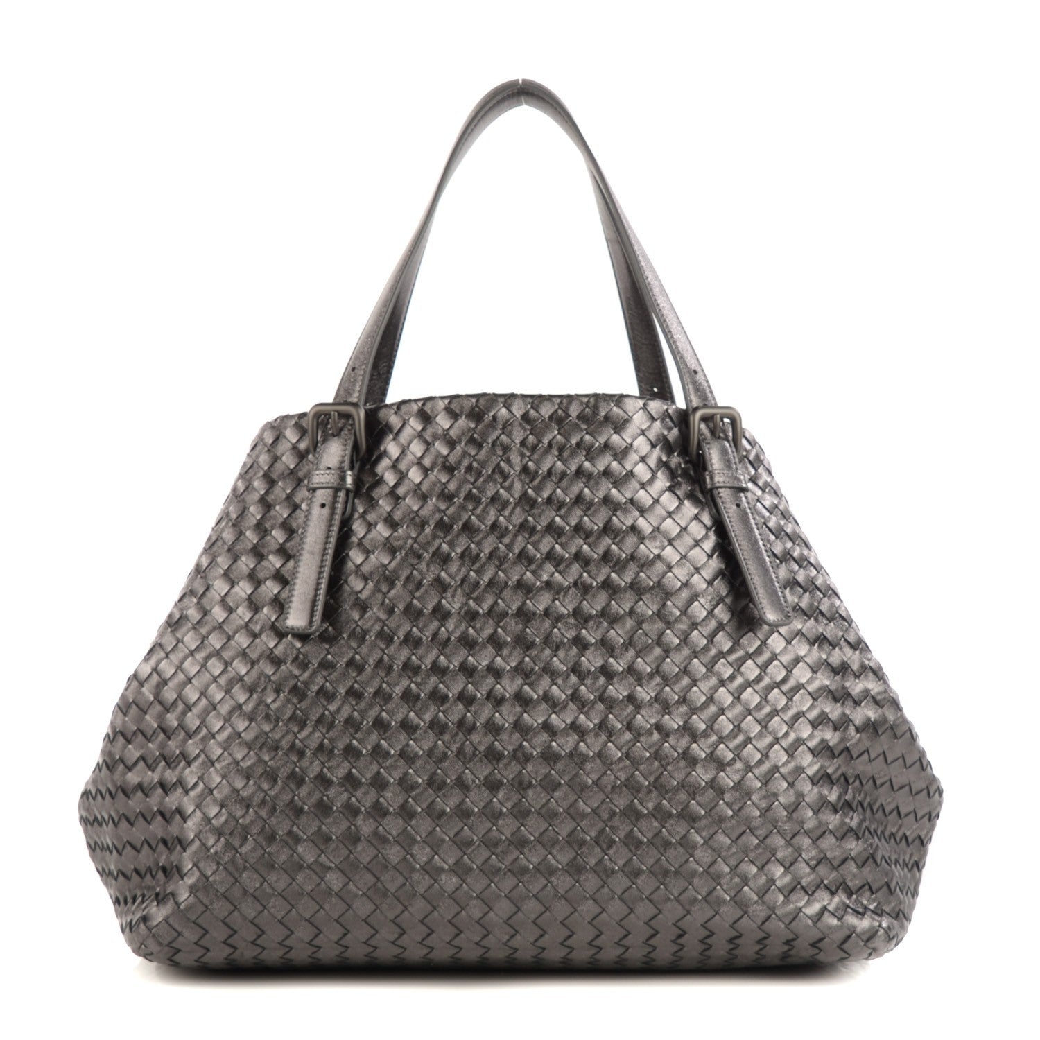 Bottega Veneta Grosgrain Intrecciato Large Seamless Tote Argento 1 of 8