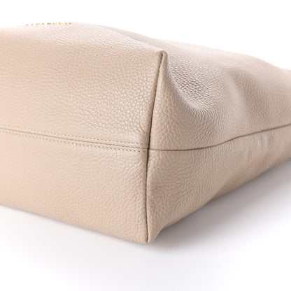 Burberry Grainy Calfskin Medium Cale Hobo Light Nude 7 of 10