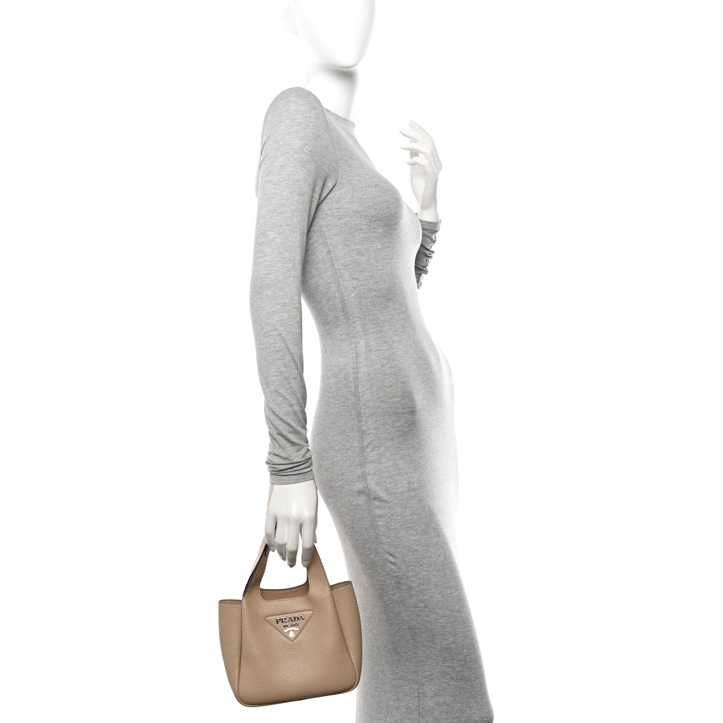 Vitello Daino Soft Mini Dynamique Tote Sabbia