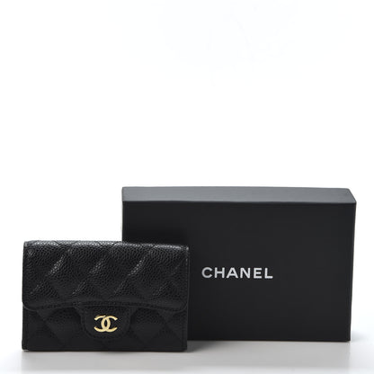 Chanel Caviar Quilted Flap Card Holder Black 10 of 10