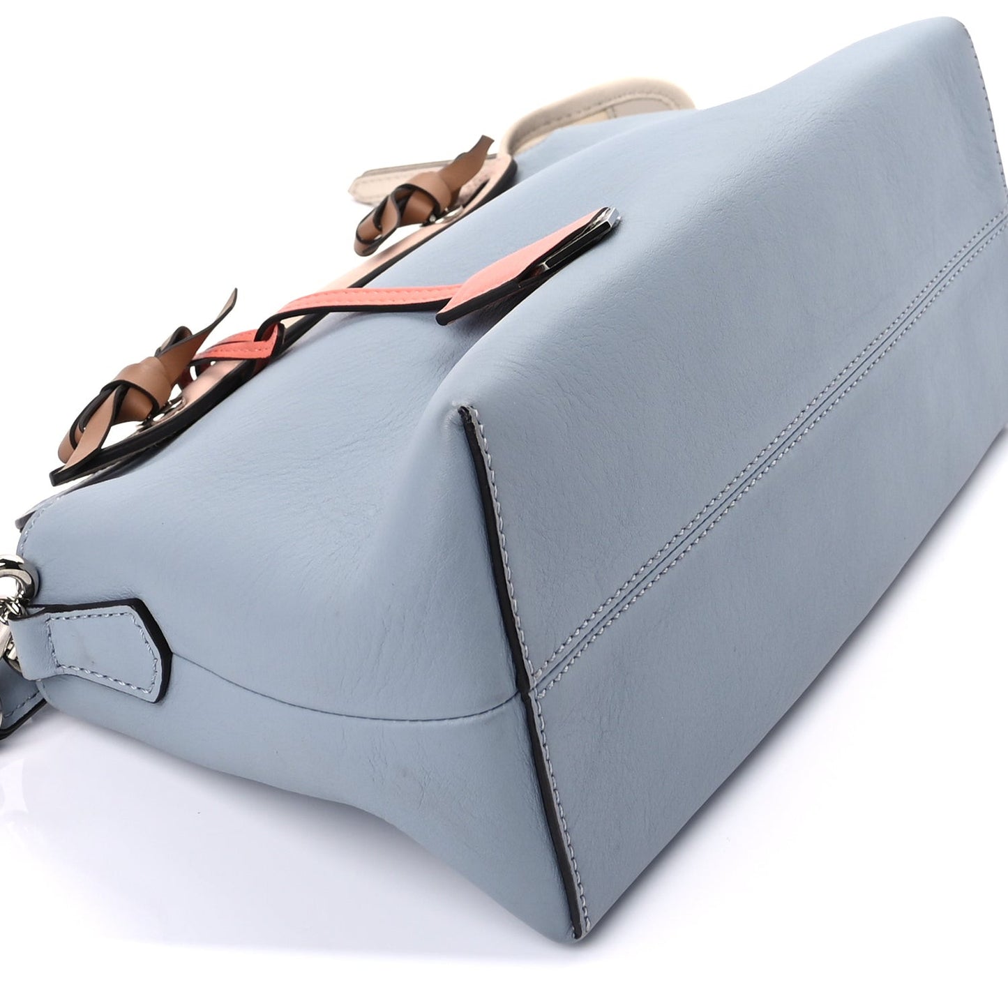 Vitello Dolce Knotted Medium By The Way Boston Bag  Polvere Orzo Multicolor