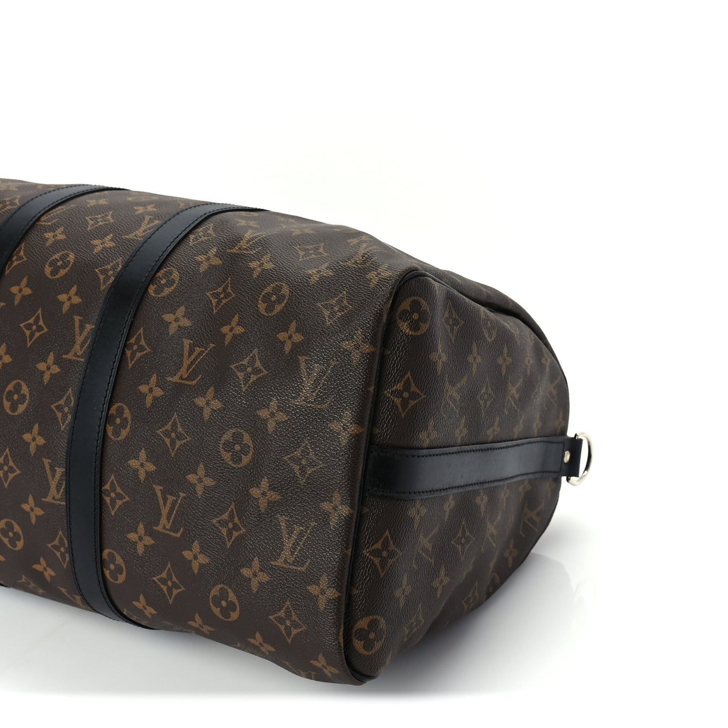 Louis Vuitton Monogram Macassar Keepall Bandouliere 45 Black 9 of 9