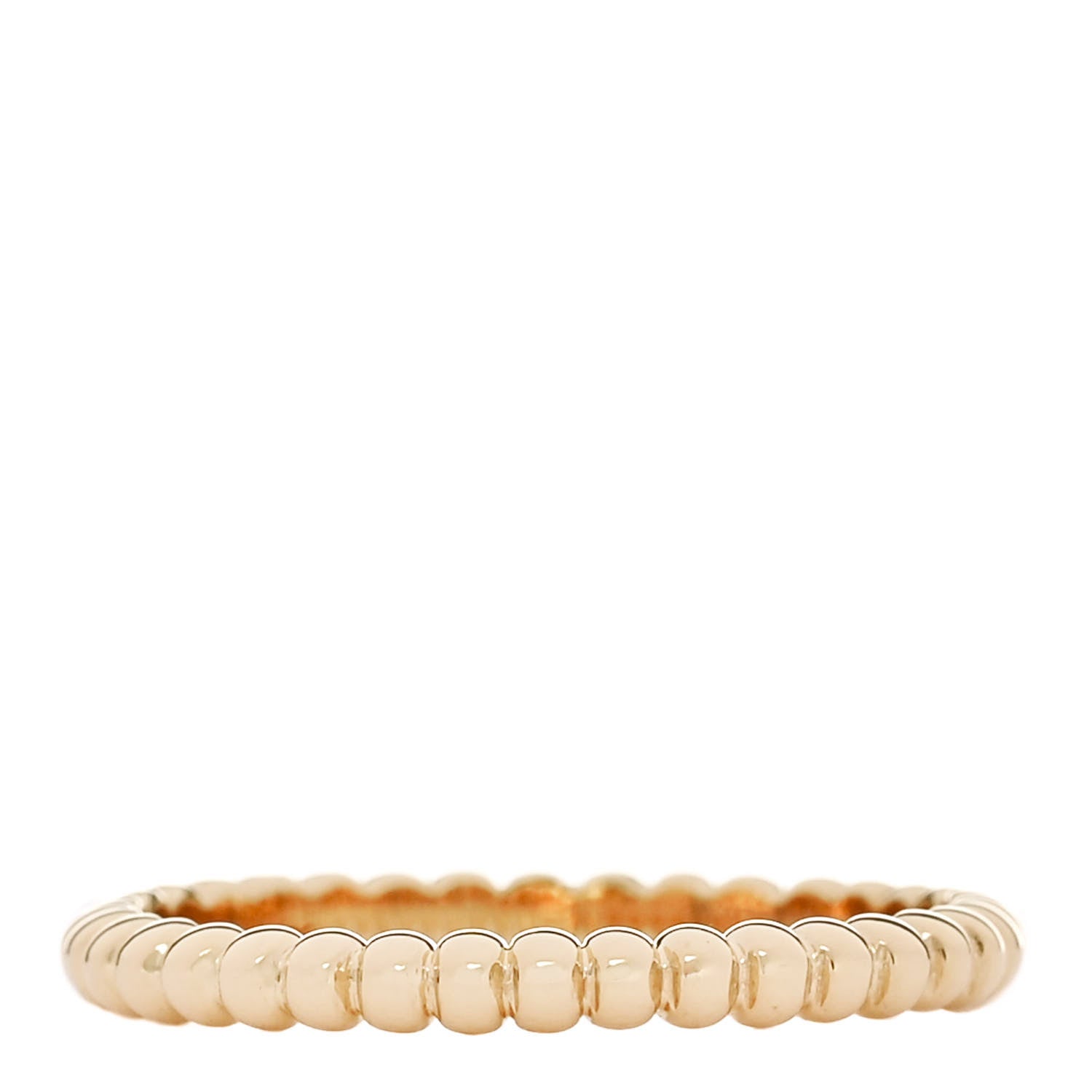 Van Cleef & Arpels 18K Yellow Gold Small Perlee Ring 51 5.75 3 of 4