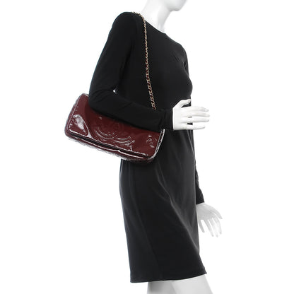 Chanel Vinyl Medium Rock and Chain Flap Bordeaux 2 of 9