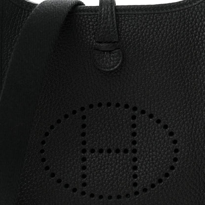 Hermes Taurillon Clemence Evelyne TPM Black 8 of 11