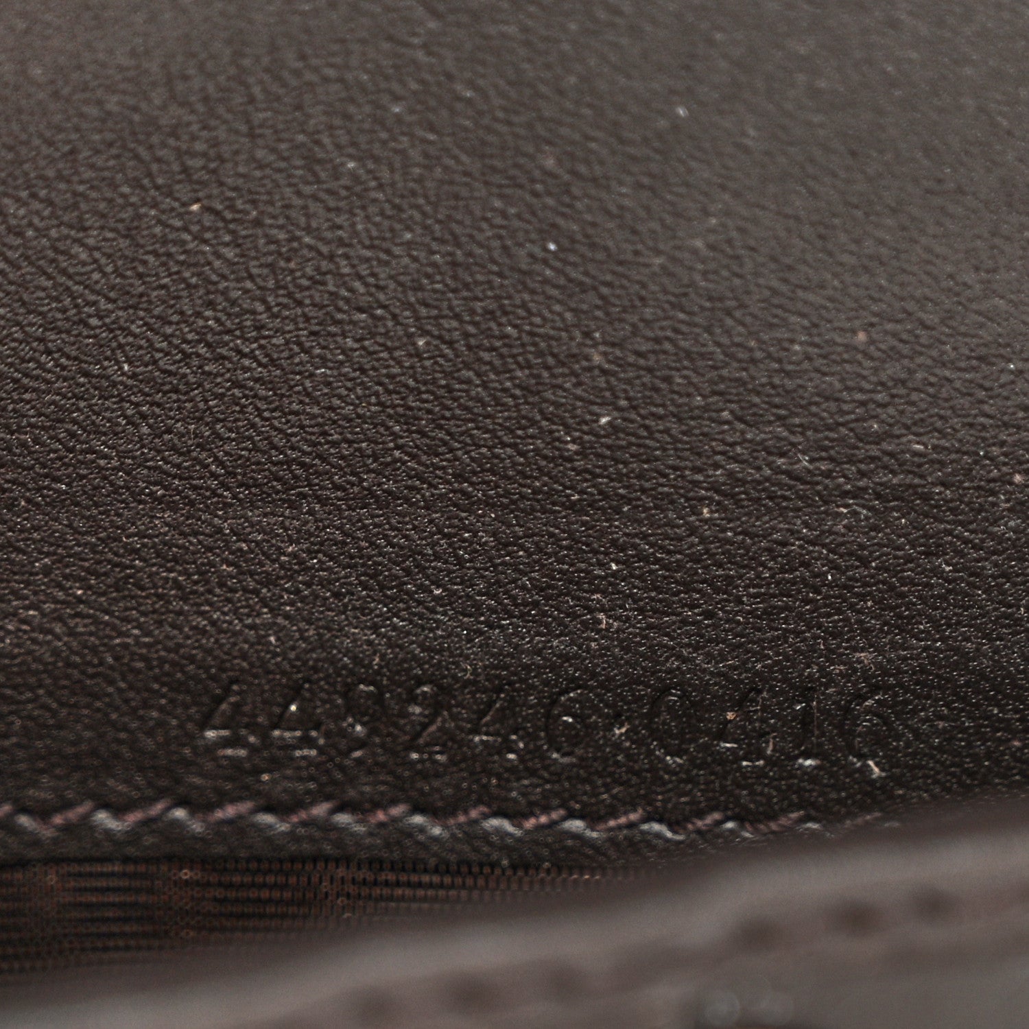 Gucci Microguccissima Zip Around Top Handle Travel Wallet Testa di Moro 9 of 10