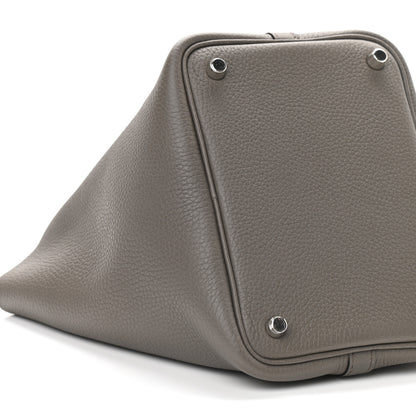 Hermes Taurillon Clemence Picotin Lock 18 PM Etain 8 of 9