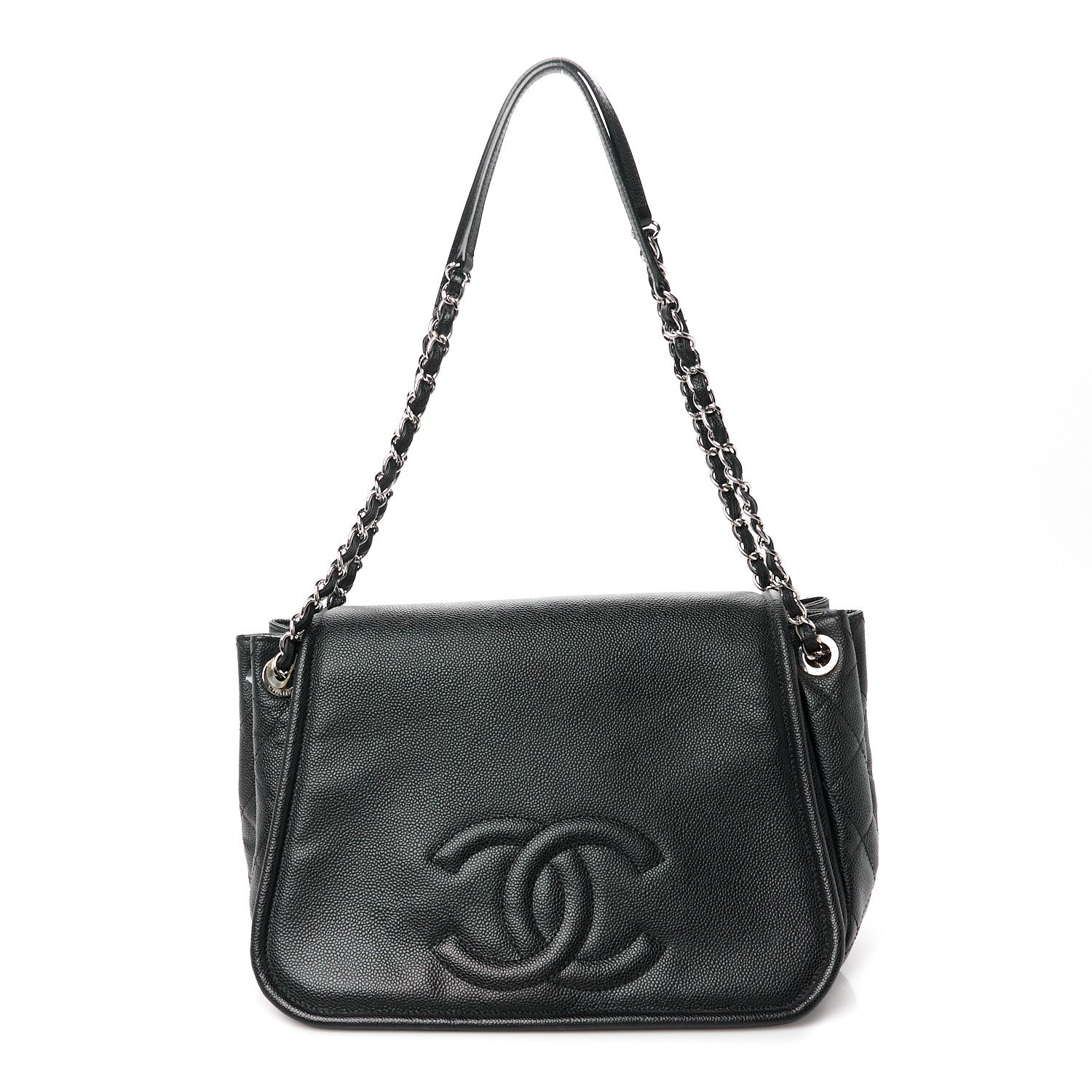 Chanel Caviar Timeless CC Accordion Flap Black 1 of 10