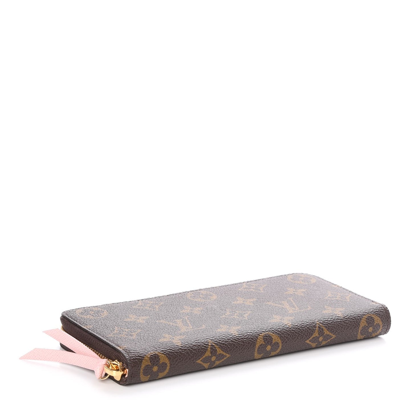 Monogram Clemence Wallet Rose Ballerine