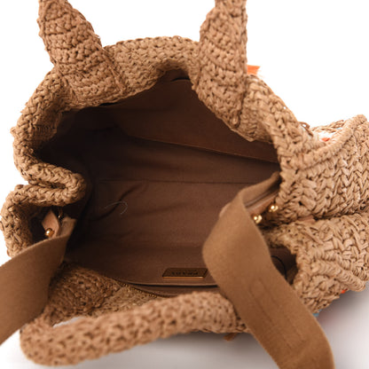 Prada Raffia Woven Tote Naturale Caramel 5 of 11