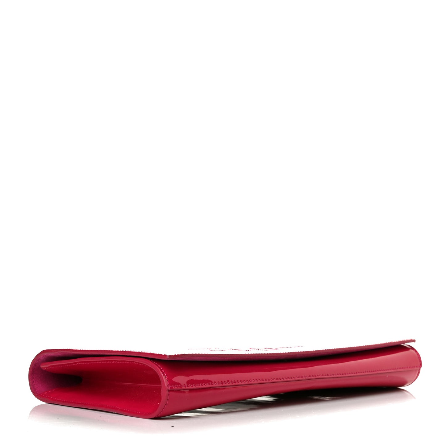 Patent Monogram Large Belle De Jour Clutch Fuchsia