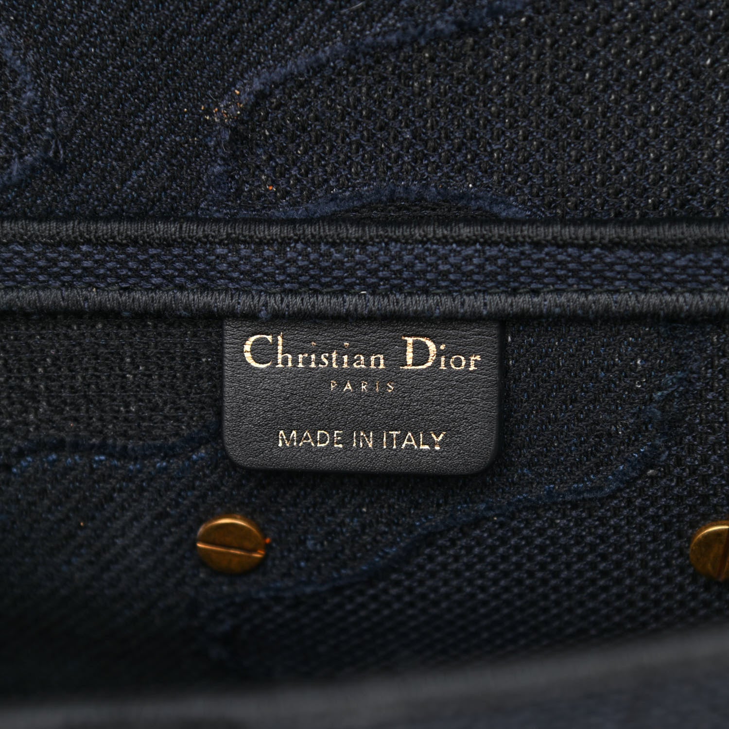 Christian Dior Canvas Embroidered Camouflage Saddle Bag Blue 6 of 11