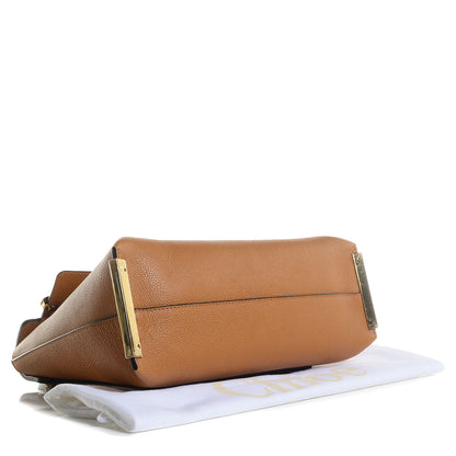 Chloe Calfskin Medium Clare Shoulder Bag Teak Brown 4 of 10