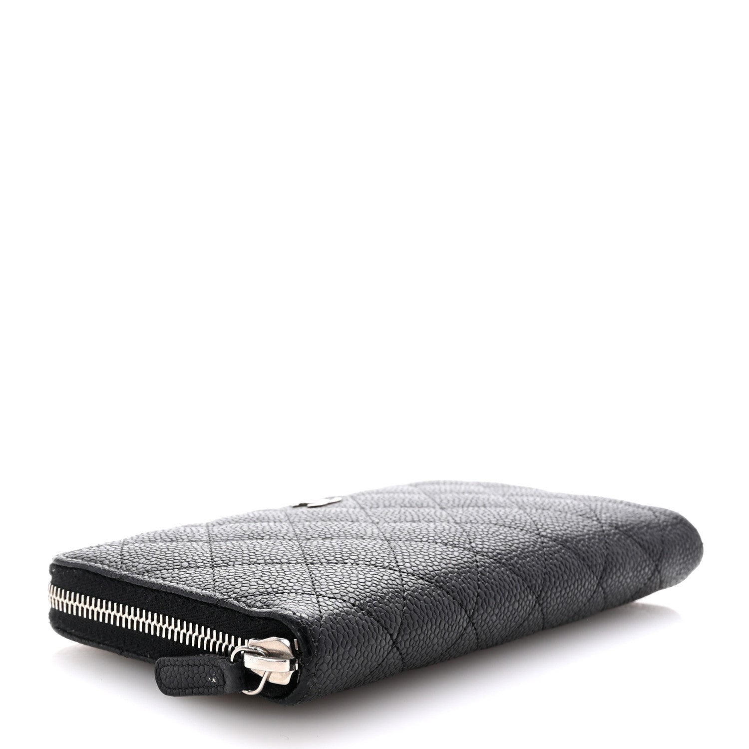 Chanel Caviar Quilted Large Gusset Zip Around Wallet Black 4 of 7