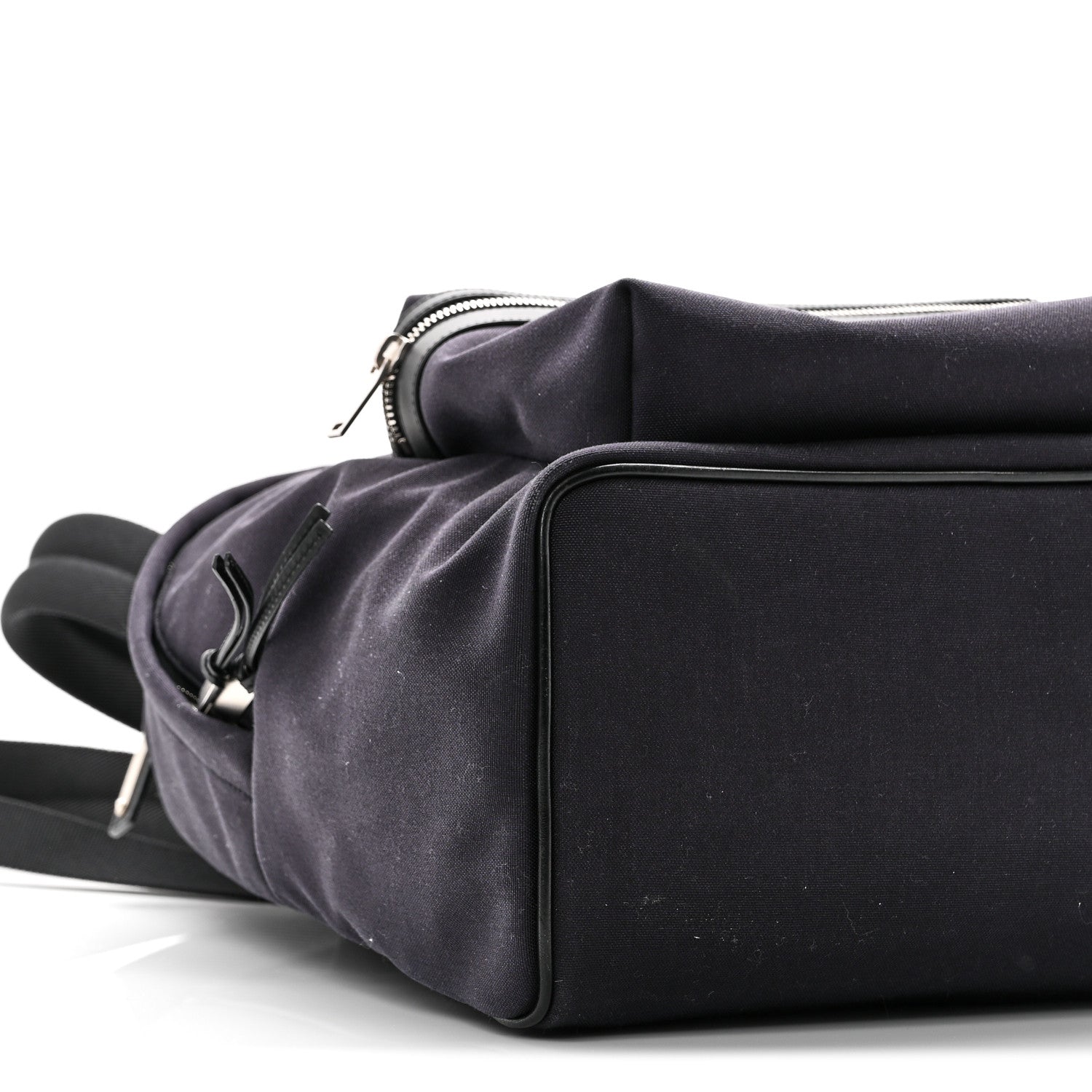 Saint Laurent Canvas Logo City Backpack Navy 8 of 9