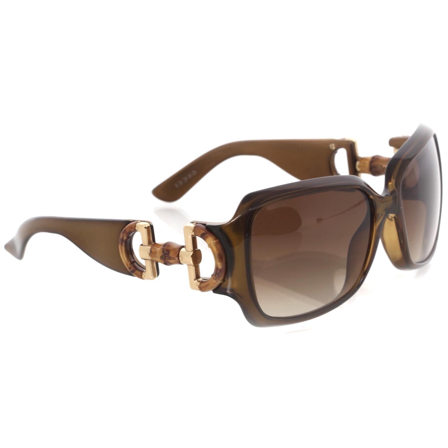 Gucci Bamboo Horsebit Sunglasses Brown 1 of 8