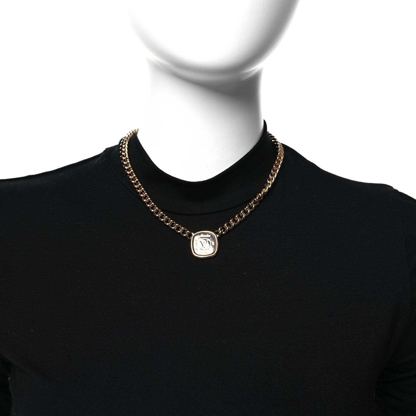 LV ID Chain Necklace Gold