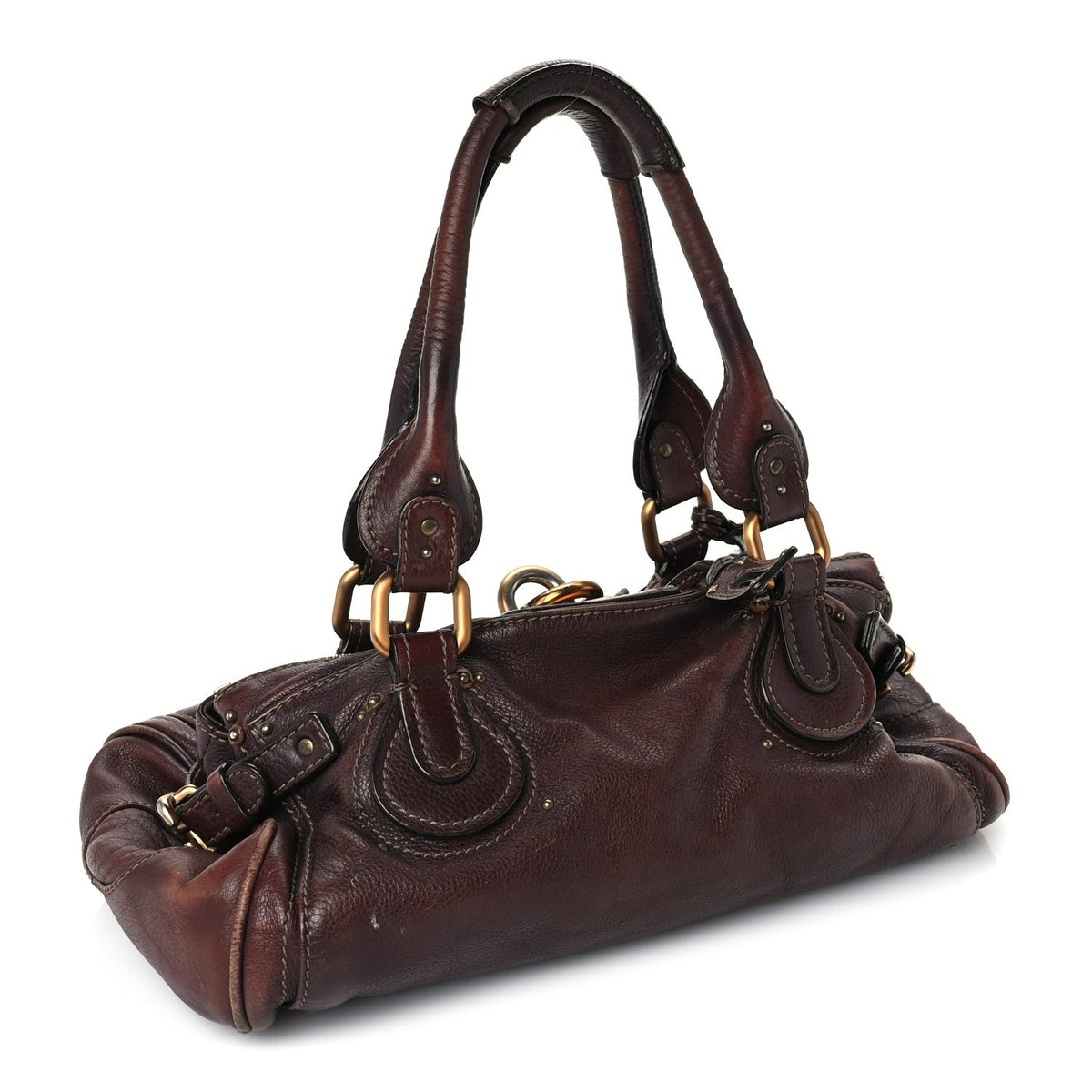 Chloe Calfskin Medium Paddington Satchel  Chocolate 2 of 8