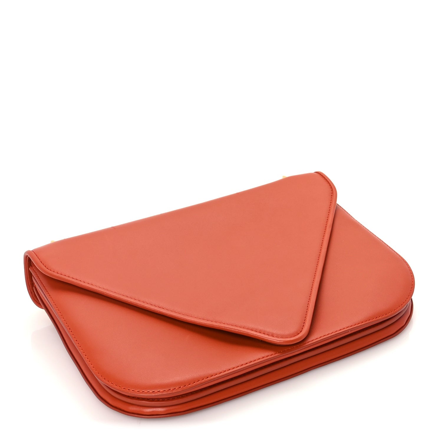 Bottega Veneta Calfskin Mount Envelope Bag Maple 3 of 8