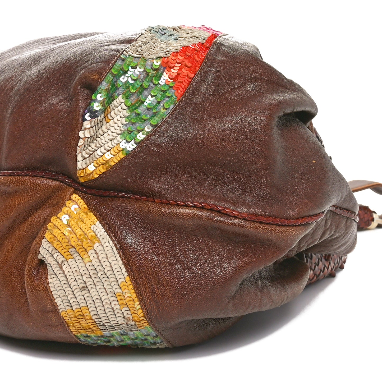 Nappa Sequin Spy Tobacco Multicolor