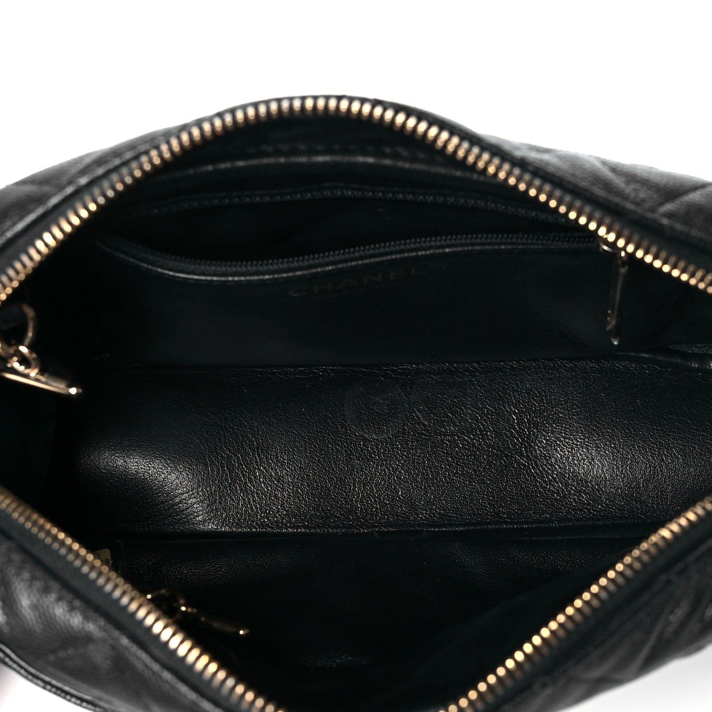 Caviar Quilted Camera Case Black