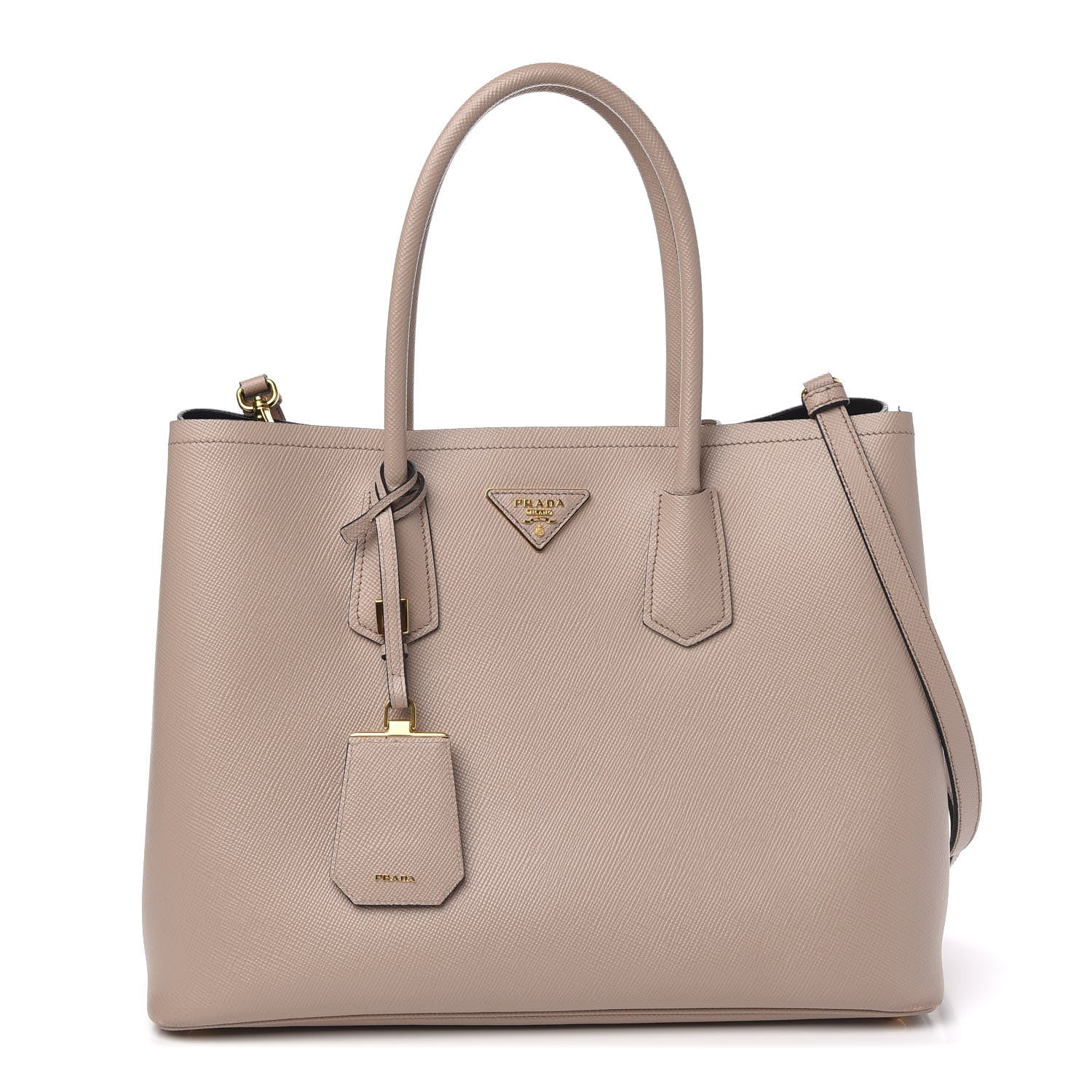Prada Saffiano Cuir Large Double Bag Cammeo 1 of 9