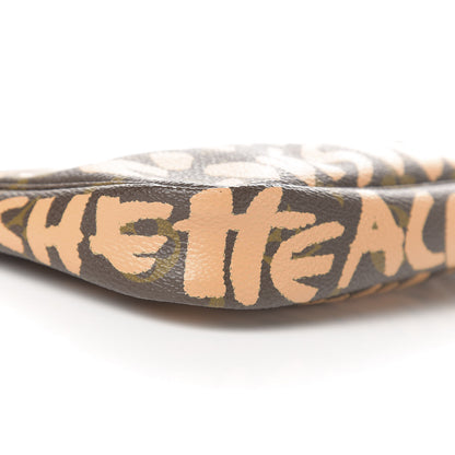 Louis Vuitton Monogram Graffiti Pochette Accessories Peach 8 of 11