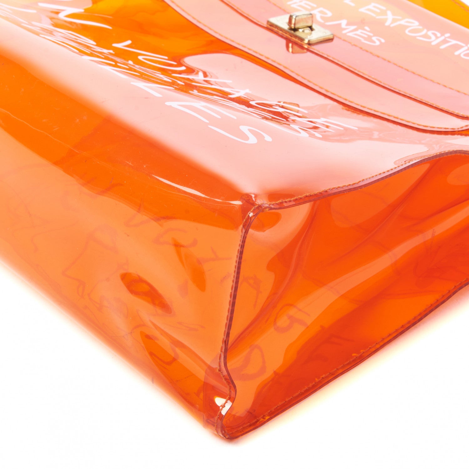 Hermes Vinyl Souvenir De L'Exposition Kelly Orange 5 of 8